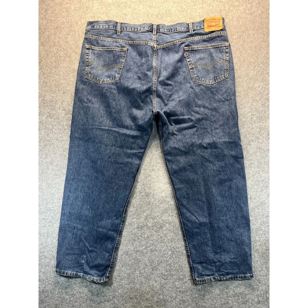 Levis Jeans Men's 52x32 550‎ Relaxed Fit Straight Leg Blue Denim Pants